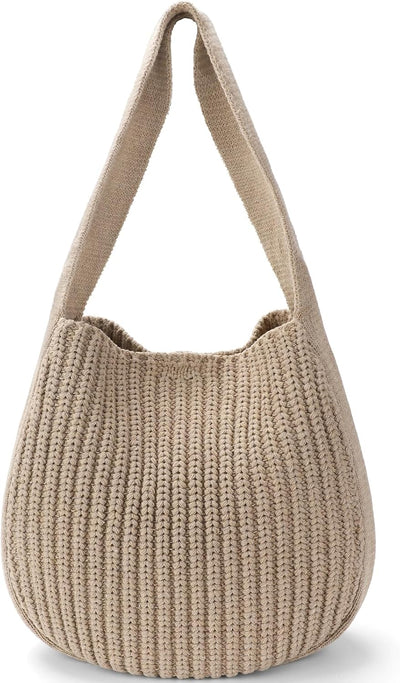 hatisan Crochet Bags for Women Summer Beach Tote Bag Aesthetic Tote Bag Hippie Bag Knit Bag