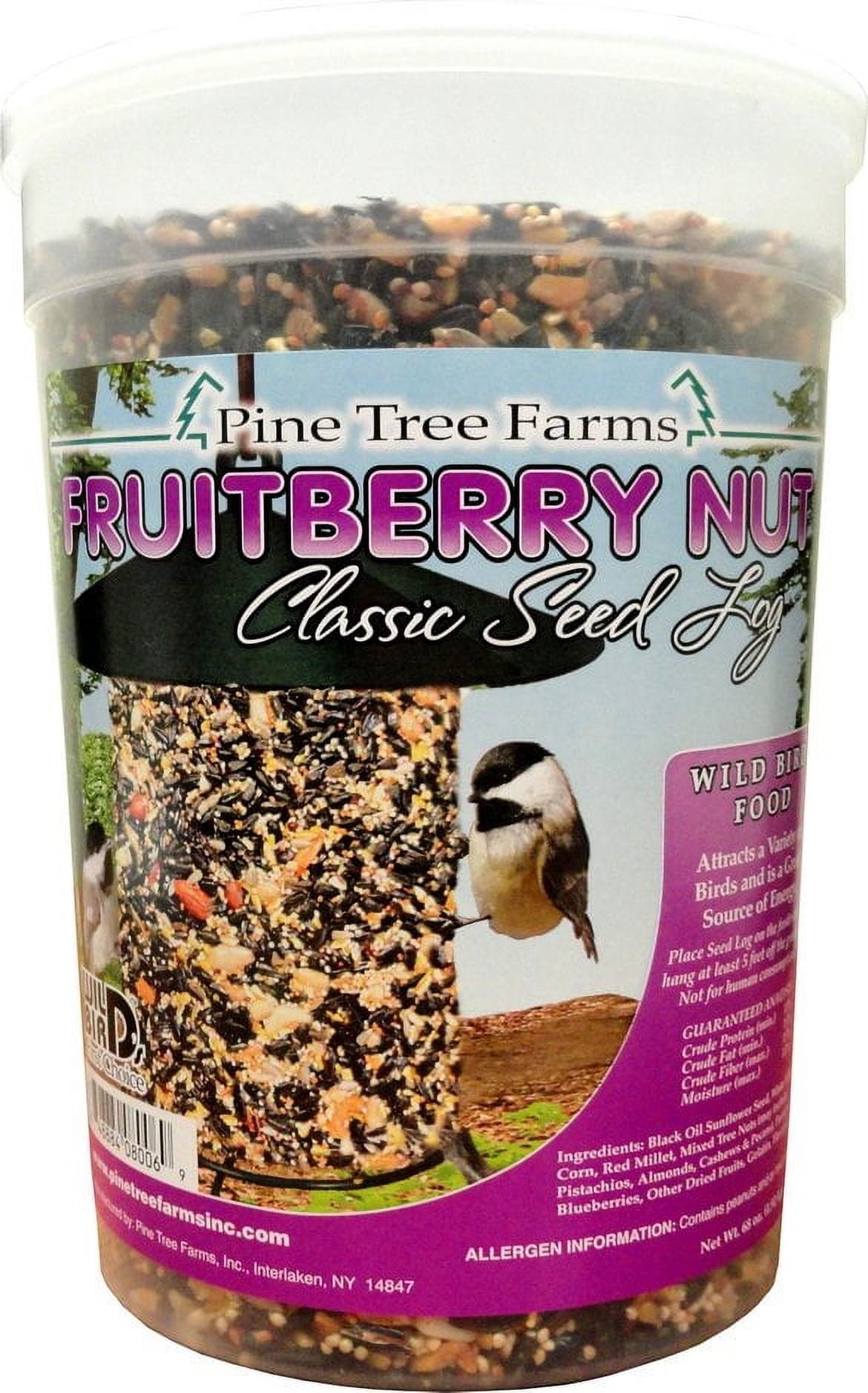 Pine Tree 8005 Fruit Berry Nut Classic Seed Log, 28-Ounce