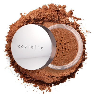 COVER FX Illuminating Setting Powder Duo - Deep- Lightweight Finishing Powder - Sets Makeup All-Day