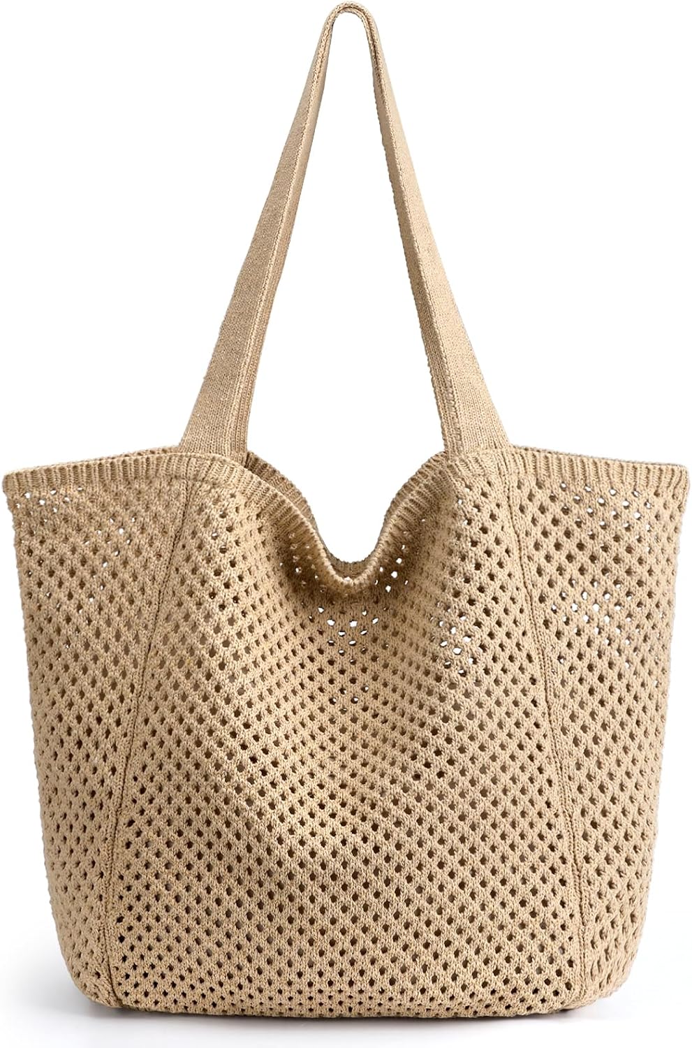 hatisan Crochet Bags for Women Summer Beach Tote Bag Aesthetic Tote Bag Hippie Bag Knit Bag