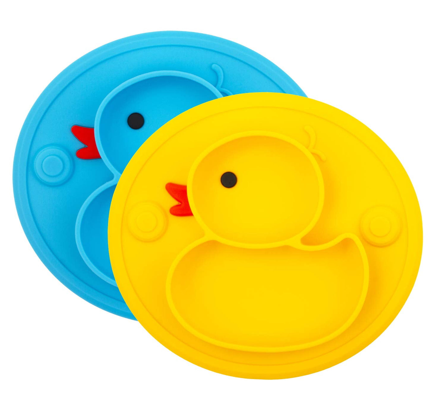 2024 Baby plate bowl mini silicone placemat for babies, toddlers and children portable plate baby non-sli