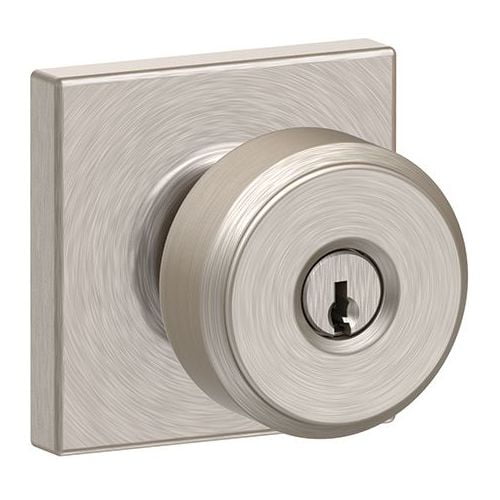 Schlage F51A-BWE-COL Bowery Keyed Entry Single Cylinder Door Knob Set with Decor