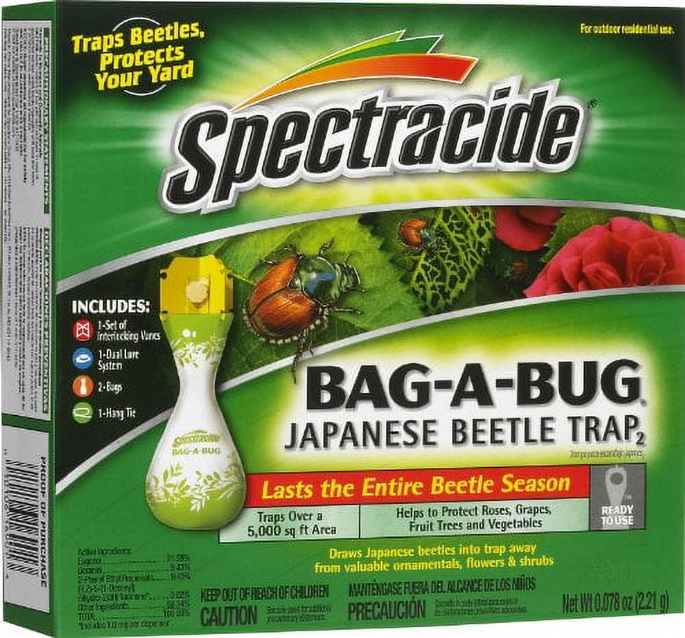 2 Pack Spectracide BAG-A-BUG Japanese Beetle Trap (16901)