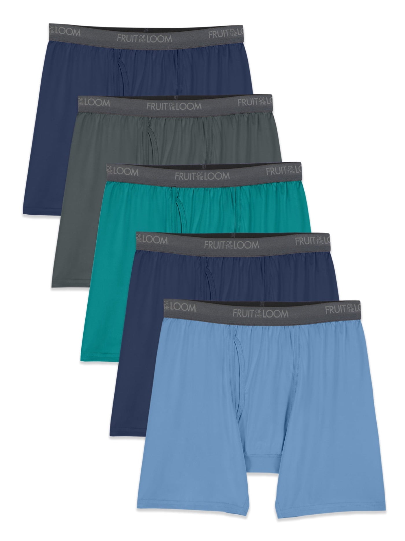 Fruit of the Loom Men's Micro-Stretch Boxer Briefs, 5-Pack