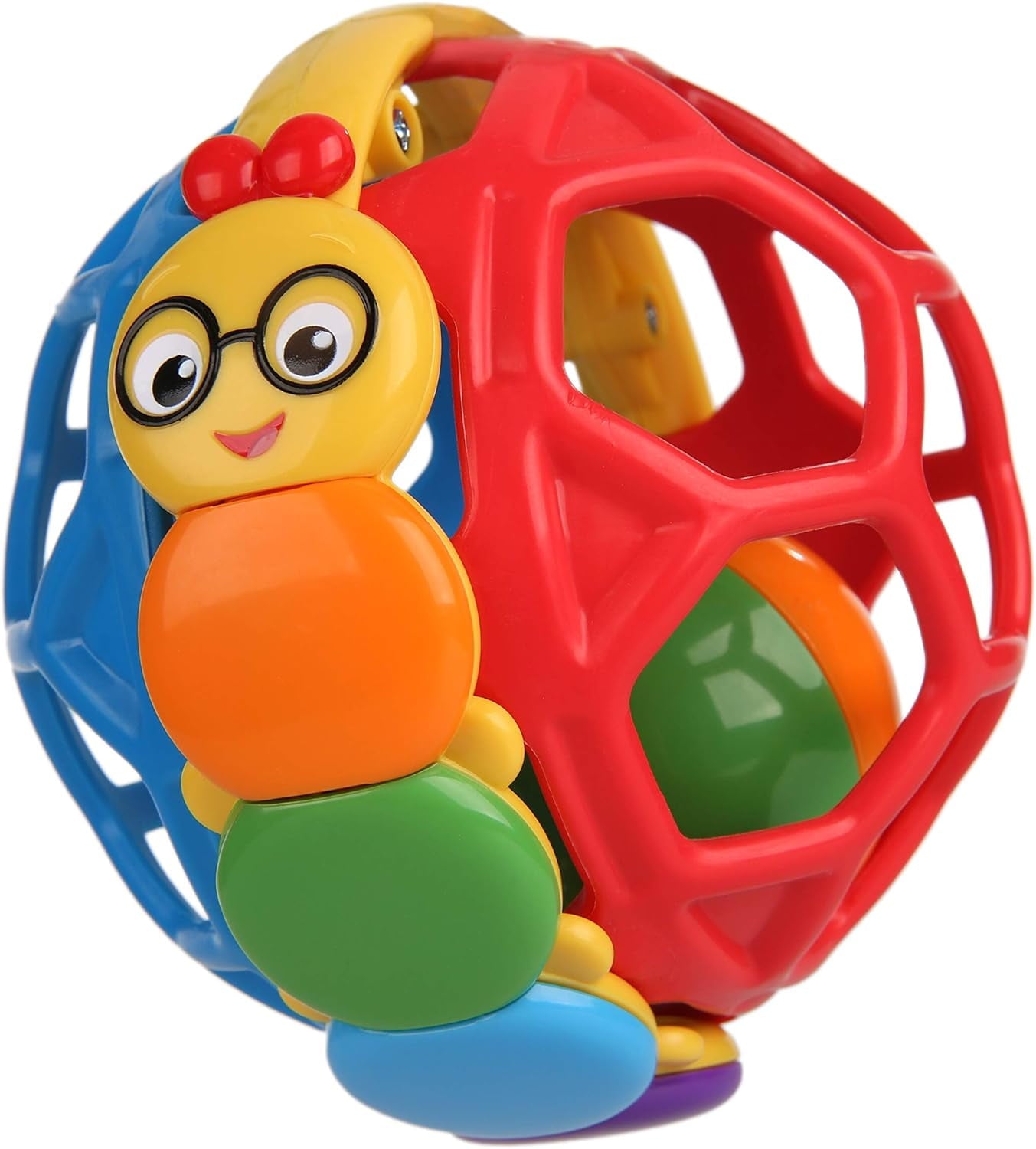 Cal Bendy Ball Rattle Toy for Babies - Soft, Bendable, and Rattle Sound - Sensory Development - Perfect Travel Entertainment