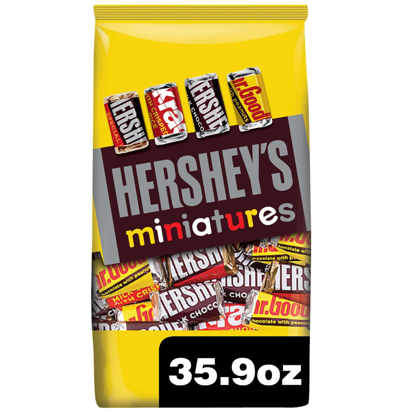 HERSHEY'S Miniatures Assorted Chocolate Candy Party Pack, 35.9 oz