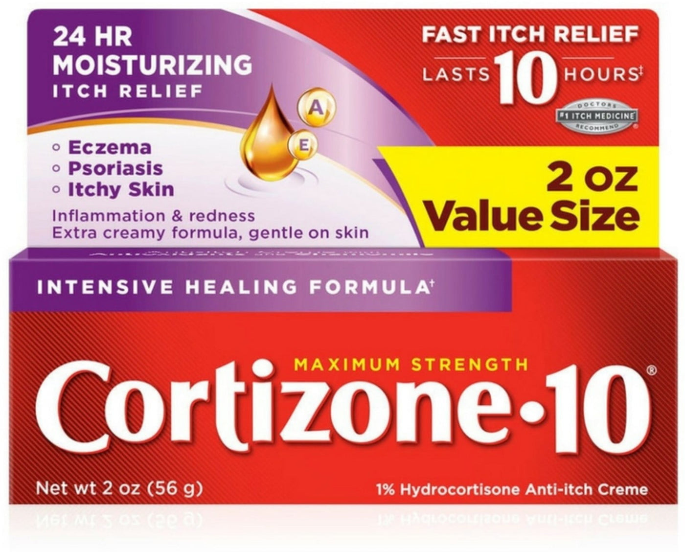 Cortizone-10 Creme Intensive Healing Formula 2 oz