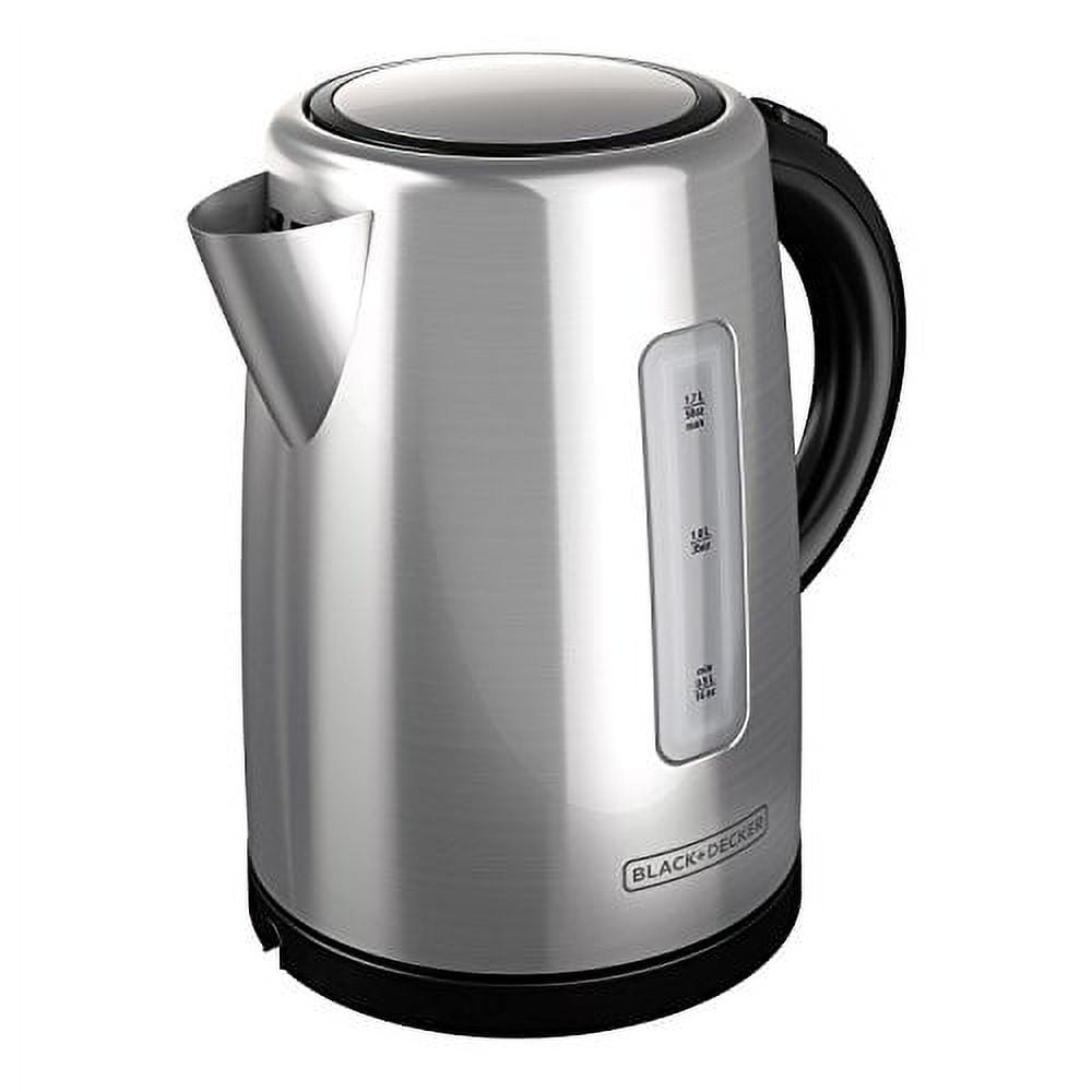 Black & Decker KE2000SD 1.7-Liter Cordless Kettle, Silver