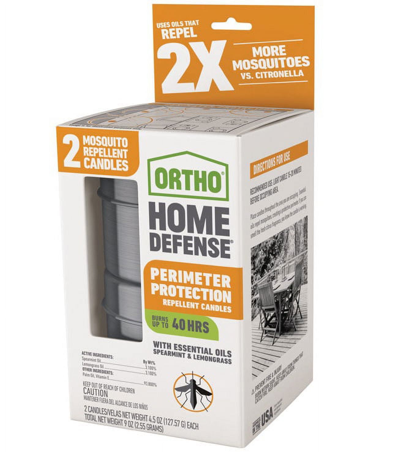 Ortho 4382008 Home Defense Perimeter Protection Repellent Candles