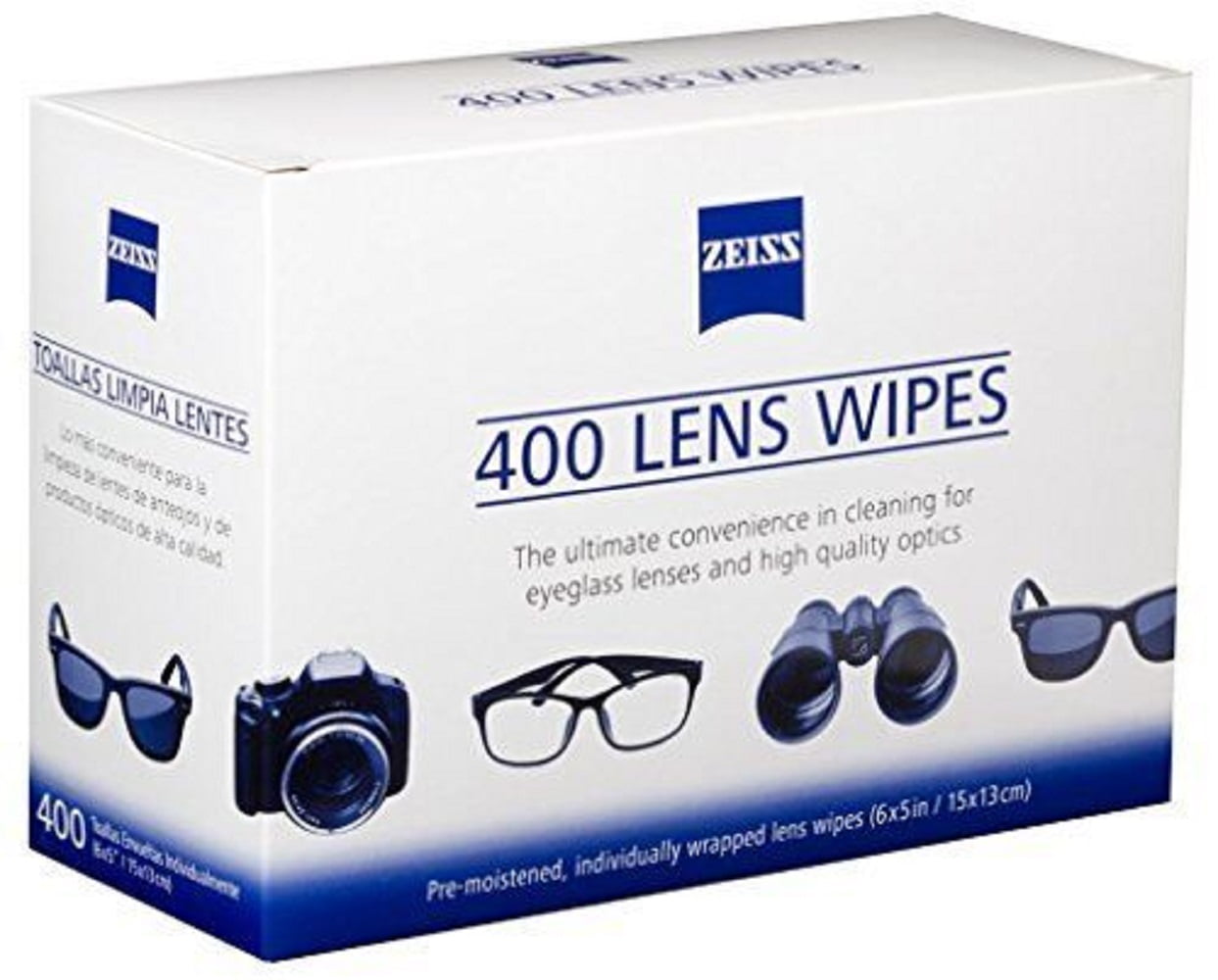 400 Zeiss Pre-Moistened Lens LCD LED Screen Optical Camera Cleaning Cloth Wipes