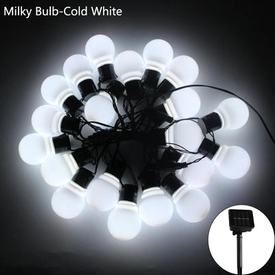 Solar LED Globe String Lights