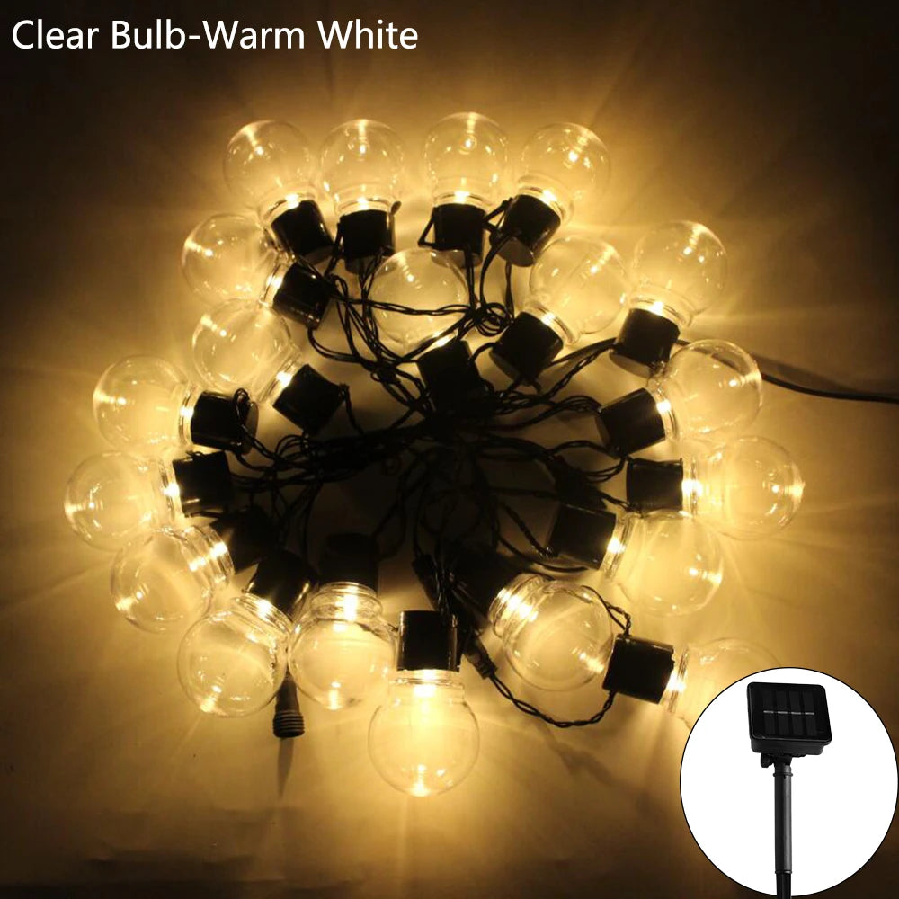 Solar LED Globe String Lights