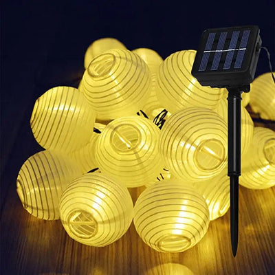 Solar Waterproof Lantern String Lights