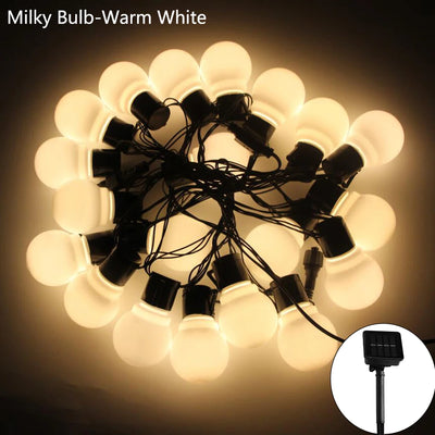 Solar LED Globe String Lights