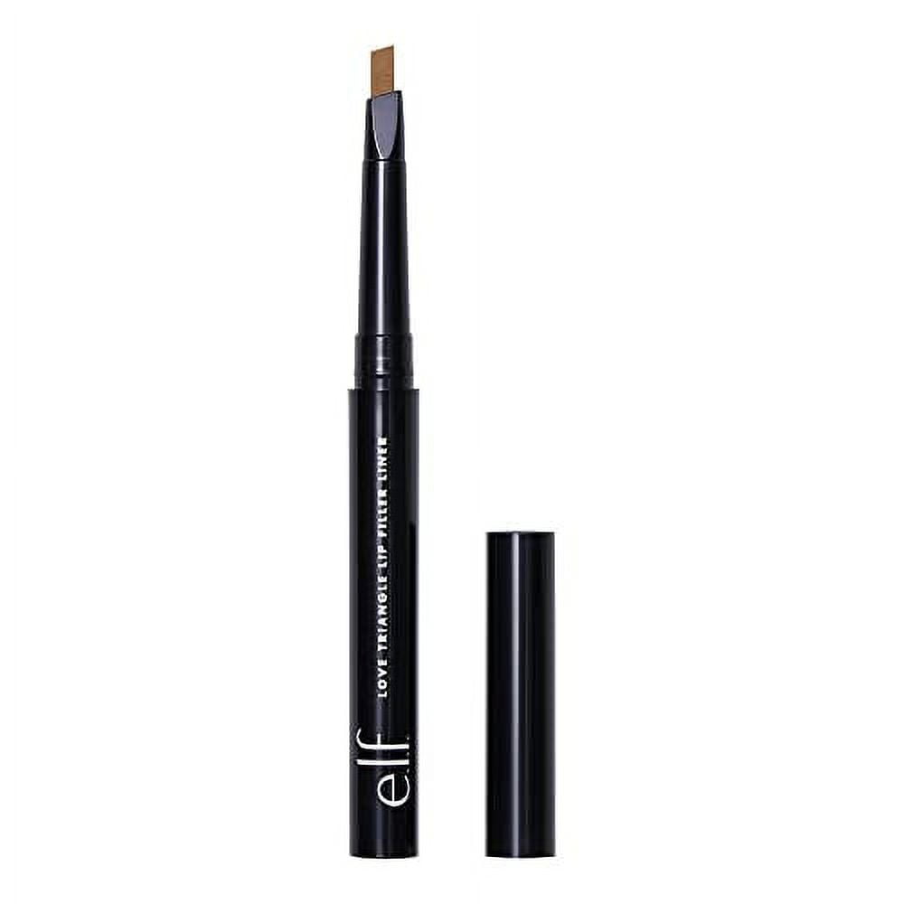 e.l.f. Love Triangle Lip Filler Liner, 2-in-1 Lip Liner Pencil For Sculpting & Filling, Long-Lasting Intense Color, Mauve