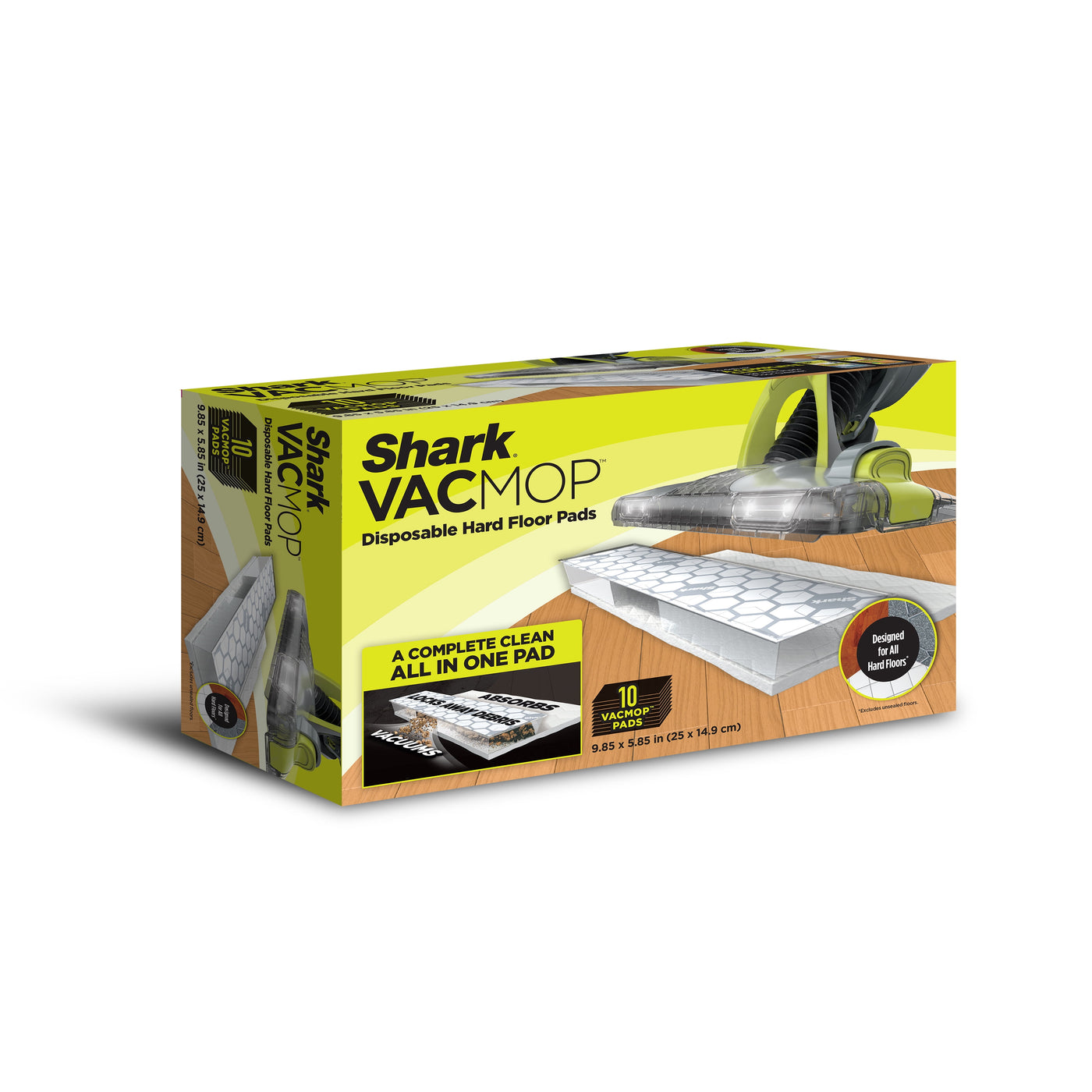 Shark VACMOP Disposable Hard Floor Vacuum and Mop Pad Refills 10 CT