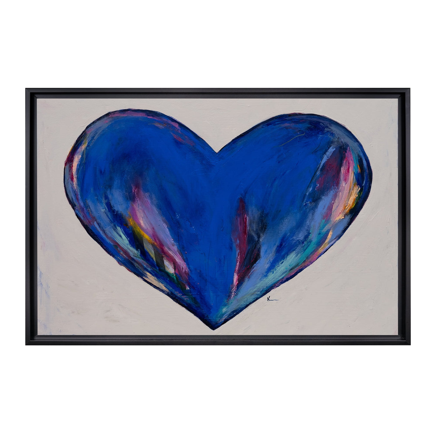 Stratton Home Decor Open Your Heart Framed Canvas Wall Art by Kelly Merkur