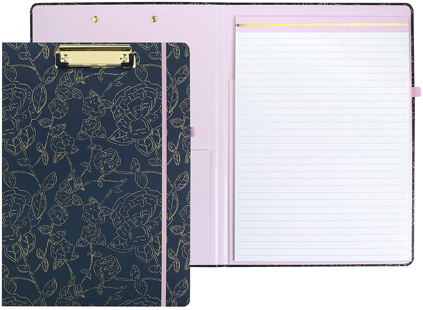 Steel Mill & Co. Clipboard Folio with Refillable Lined Notepad