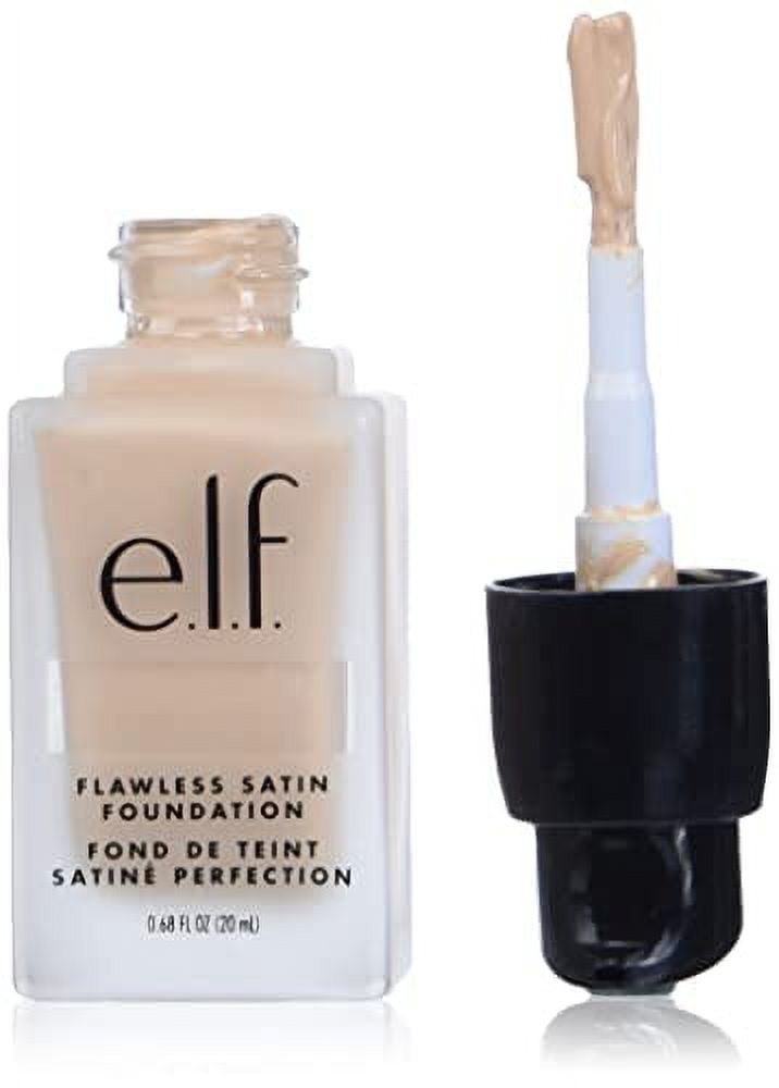 e.l.f. Flawless Finish Foundation, Lightweight & Medium Coverage, Semi-Matte Finish, Snow, 0.68 Fl Oz (20mL)