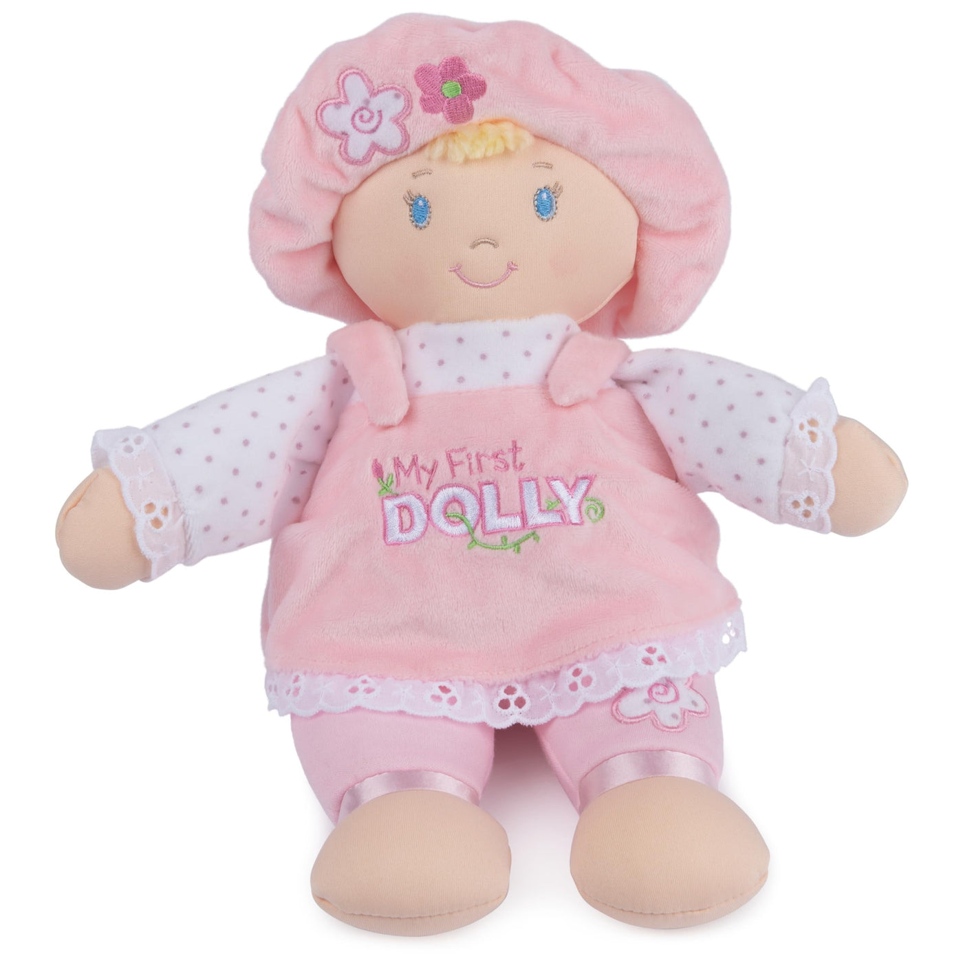 GUND Baby My First Dolly, Plush Doll for Babies and Toddlers, Pink/White, 13