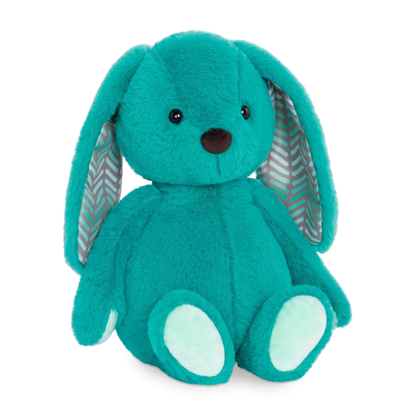 B. toys- B. softies-12" Plush Bunny -Super Soft Stuffed Animal- Washable Rabbit Toy- for Babies, Toddlers, Kids- Happy Hues- Cottontail Cutie Teal Bunny- 0 Months + Jade