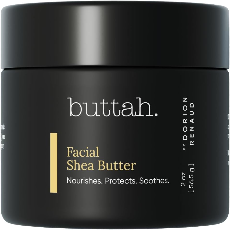 Buttah Skin CocoShea Revitalizing Cream - Natural & Organic Moisturizer for Melanin Rich Skin 2 oz.