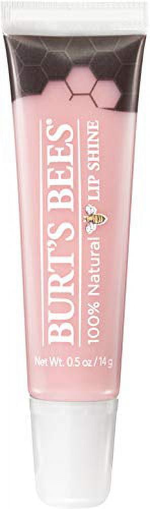 Lip Balm, Burt's Bees Moisturizing Lip Shine, 100% Natural Makeup, Whisper