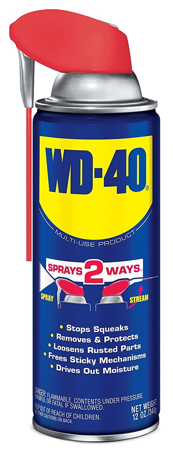 WD-40 100324 Multi-Use Product Spray with Smart Straw, 12-Ounce Pack of 1