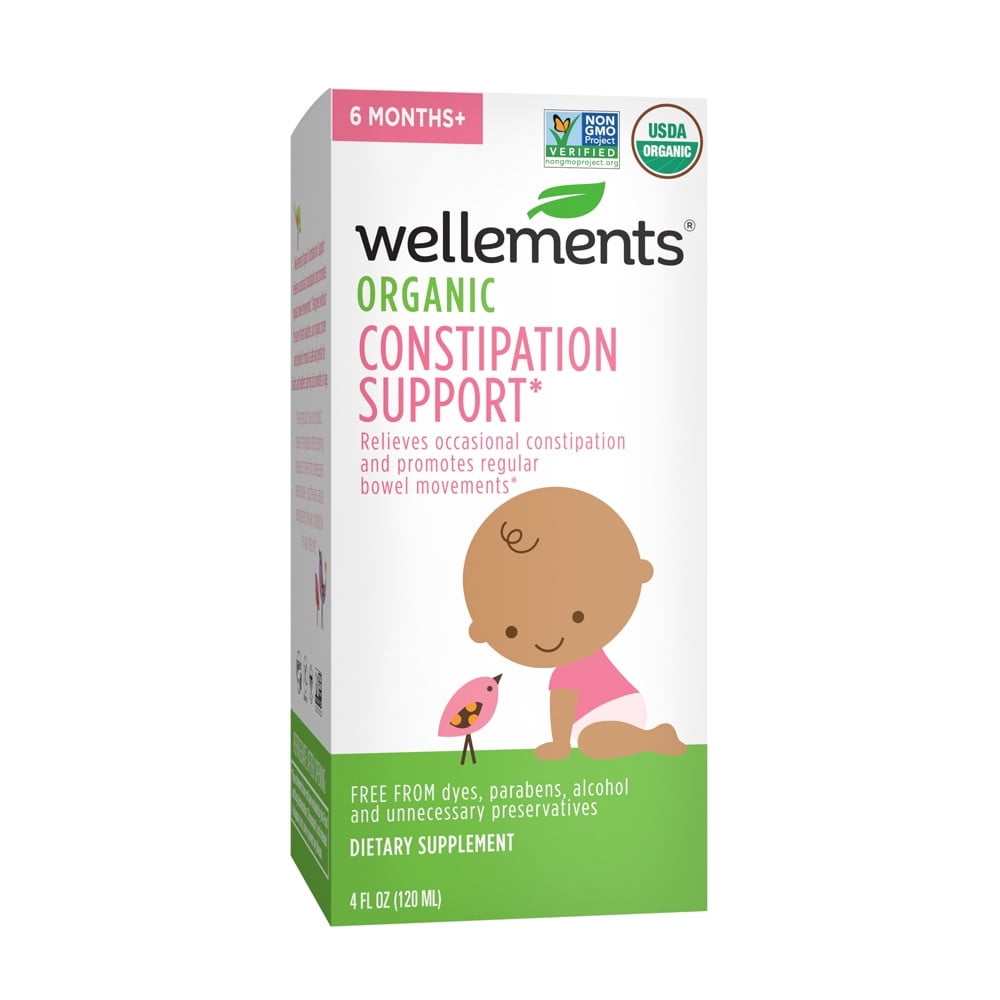 Wellements Organic Constipation Support -- 4 fl oz