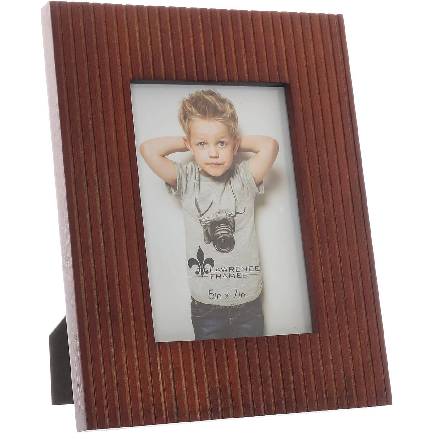 WALNUT SLATS 5x7 frame  - 5x7