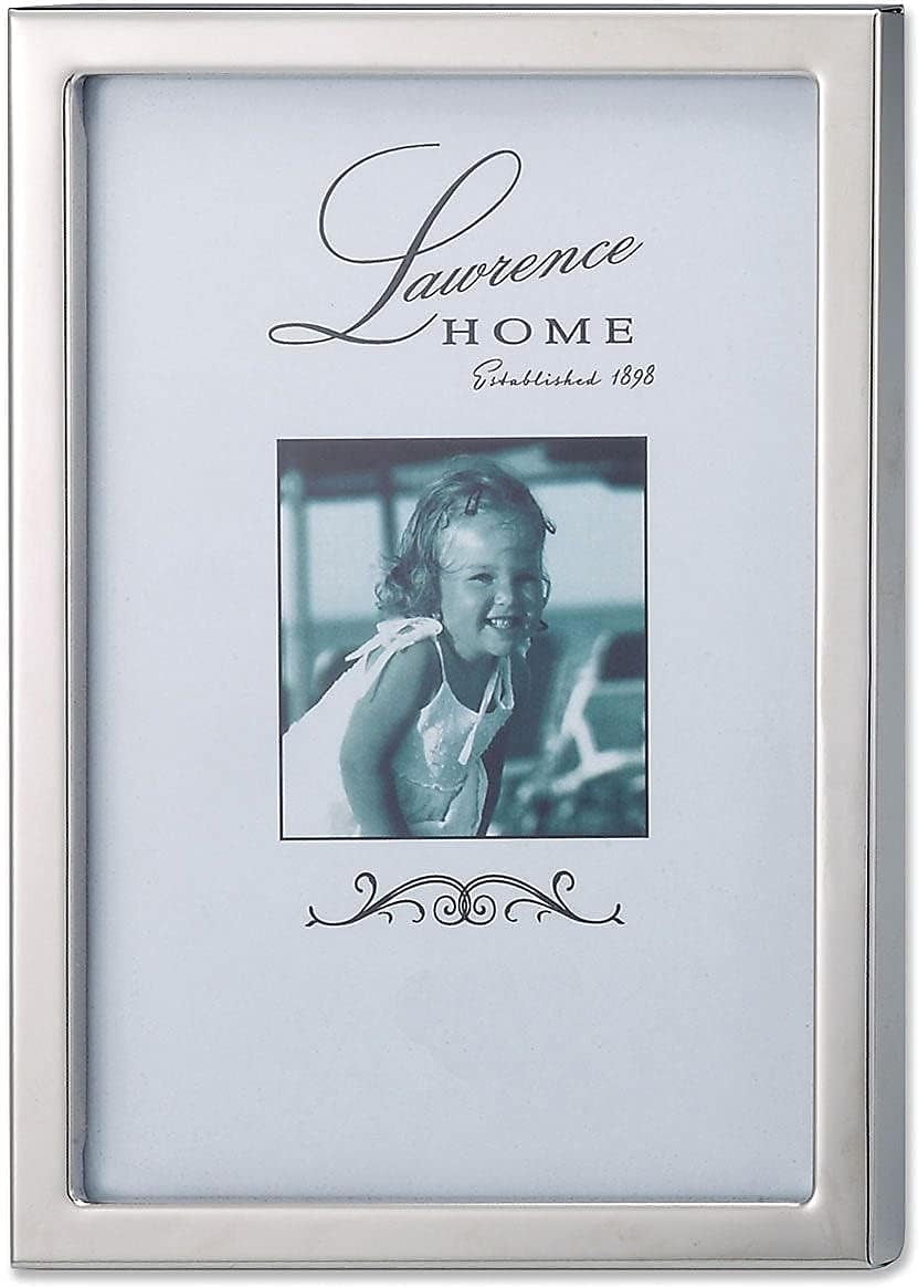 Lawrence Frames 710657 Silver Standard Metal 5x7 Picture Frame