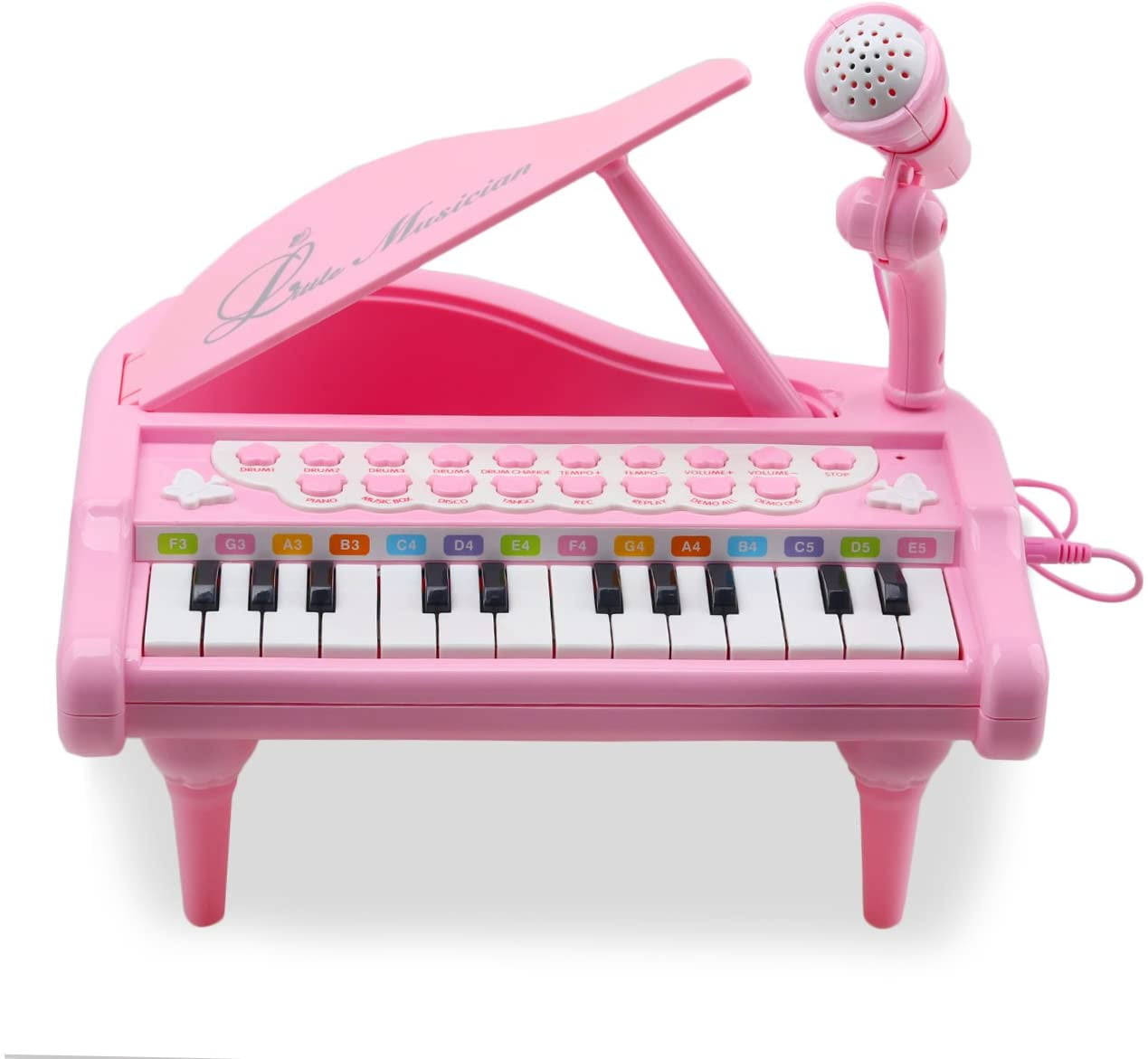 Amy & Benton 24 Keys Baby Piano Toy Toddler - Portable Electronic Keyboard Toy