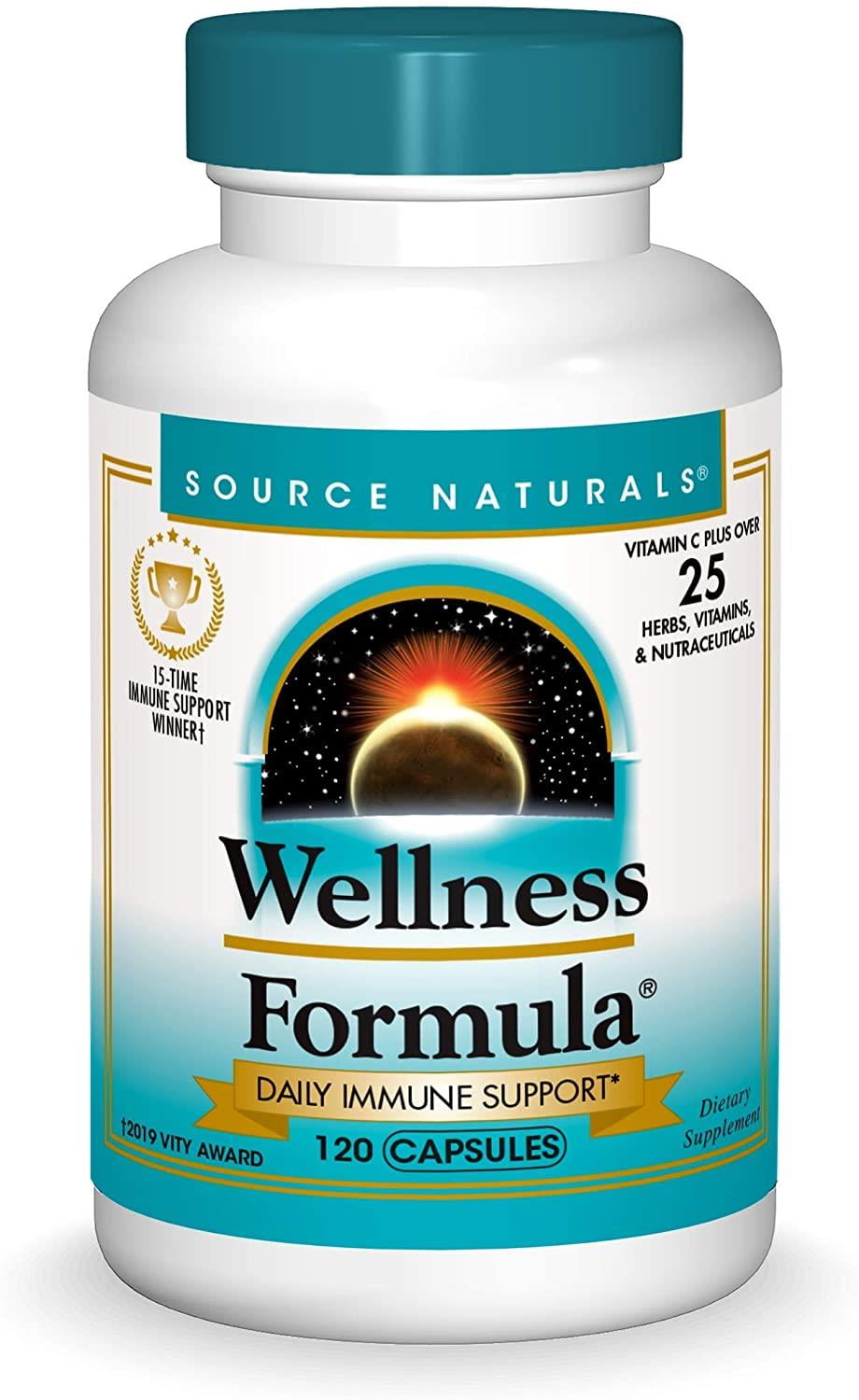 Source Naturals Wellness Formula Daily Immune Support Bio-Aligned Vitamins Herbal Defense