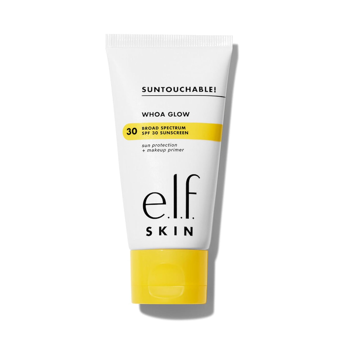 e.l.f. SKIN Suntouchable Whoa Glow SPF 30, Sunscreen & Makeup Primer For A Glowy Finish, Made With Hyaluronic Acid, Vegan & Cruelty-Free, Packaging May Vary, Sunbeam