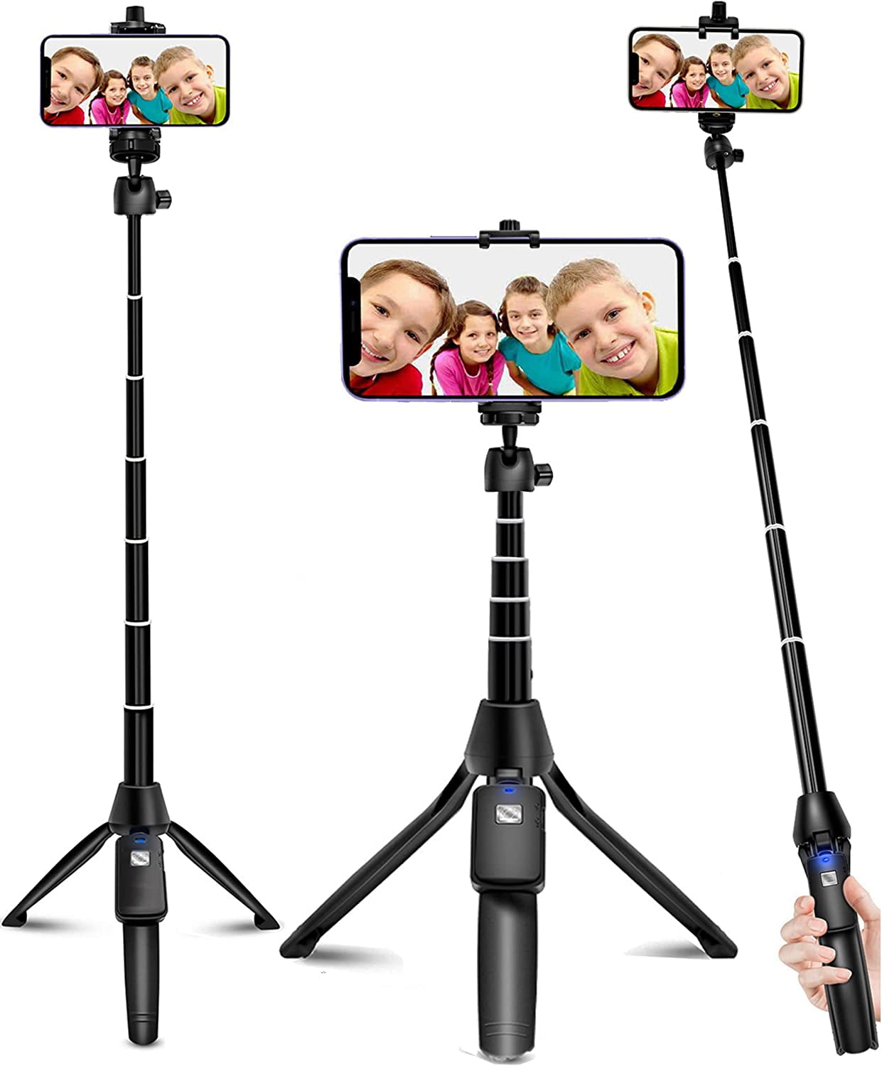 Selfie Stick, 40 inch Extendable Selfie Stick Tripod,Phone Tripod with Wireless Remote Shutter Compatible with iPhone 13 12 11 pro Xs Max Xr X 8Plus 7, Android, Samsung Galaxy S20 S10 and Mo