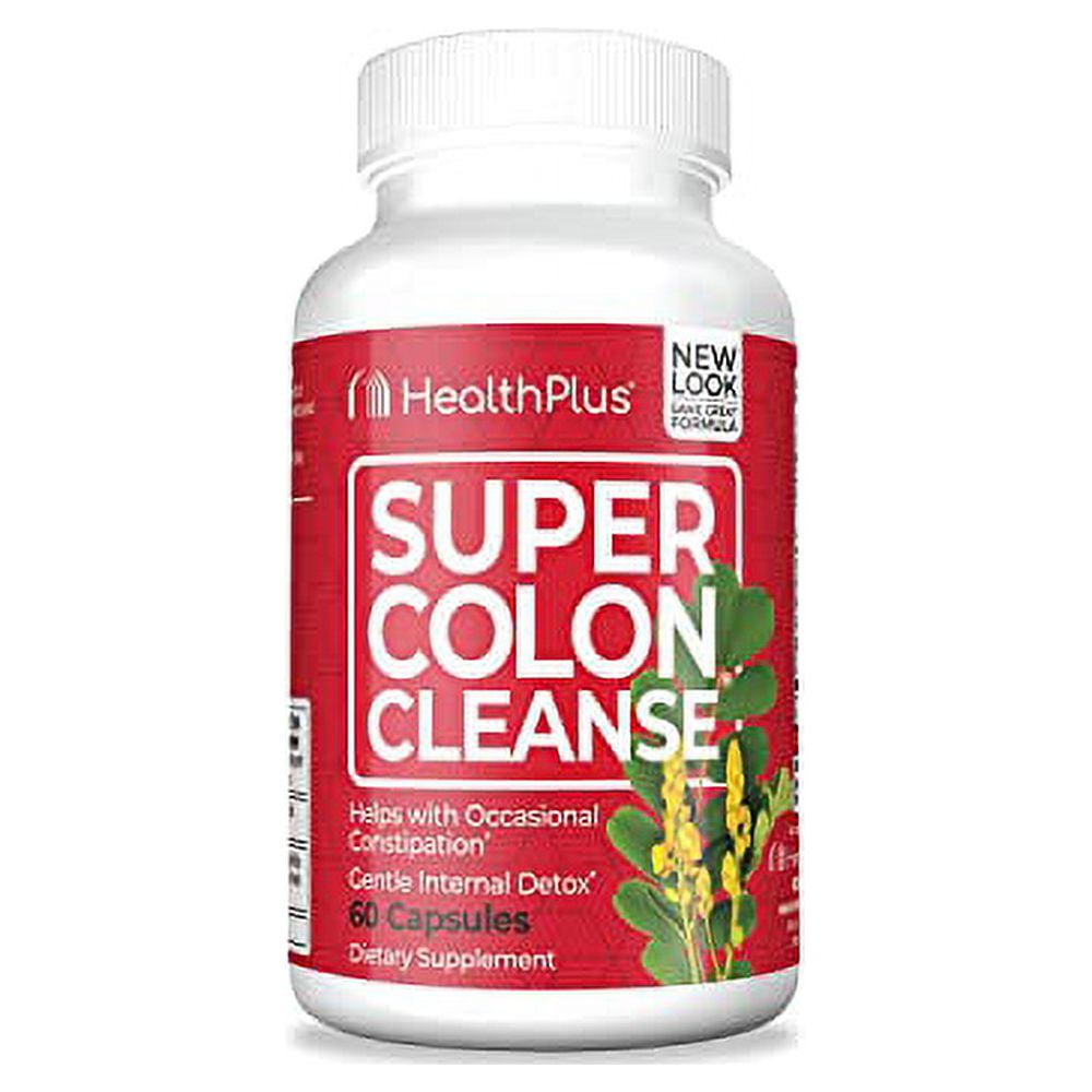 Health Plus Super Colon Cleanse: 10-Day Cleanse -Detox | More than 1 Cleanse, 60 Count (Pack of 1)