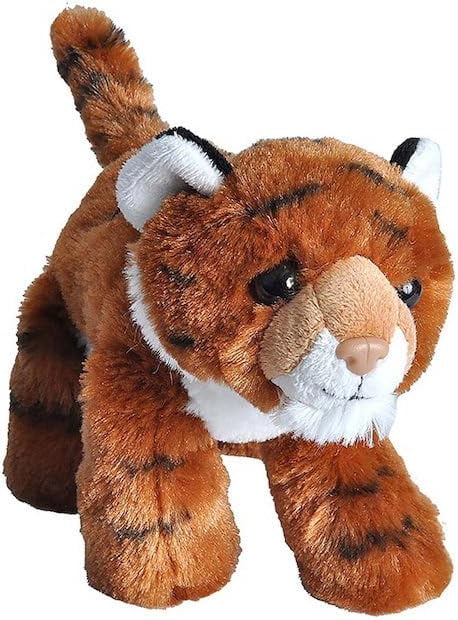 Wild Republic Tiger Plush, Stuffed Animal, Plush Toy, Gifts for Kids, Hug’Ems 7"