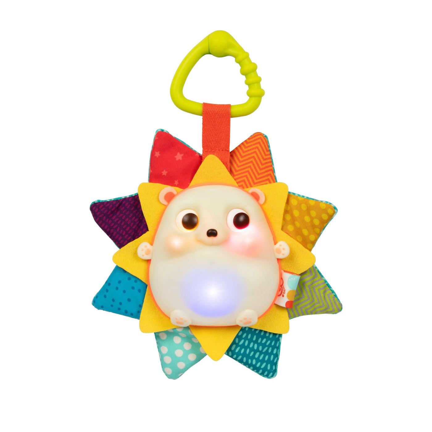 B. toys- B. baby  Baby Musical Light-Up Hedgehog Toy with Lights & Sounds  Sensory Toy for Newborns, Babies  Music & Glowing Lights RainGlow Buddy- 0 Months +