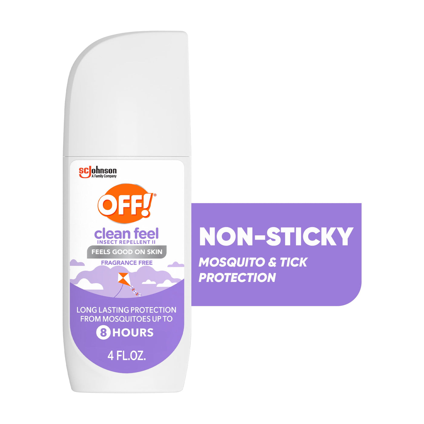 OFF! Clean Feel Picaridin Mosquito Repellent Spritz, Fragrance Free Bug Spray, 4 oz