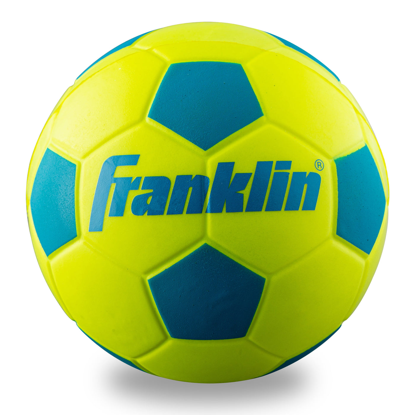 Franklin Sports Kids Foam Soccer Ball - Mini Soft Foam Youth Soccer Ball - Indoor + Outdoor Toy Soccer Ball for Kids - Probrite 6.5" Mini Foam Ball - Soft Backyard + Practice Toy Ball - Yellow