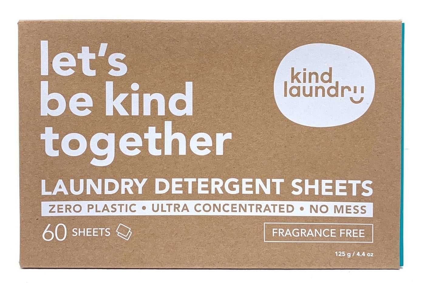 Kind Laundry Detergent Sheets Fragrance Free, 60 Count