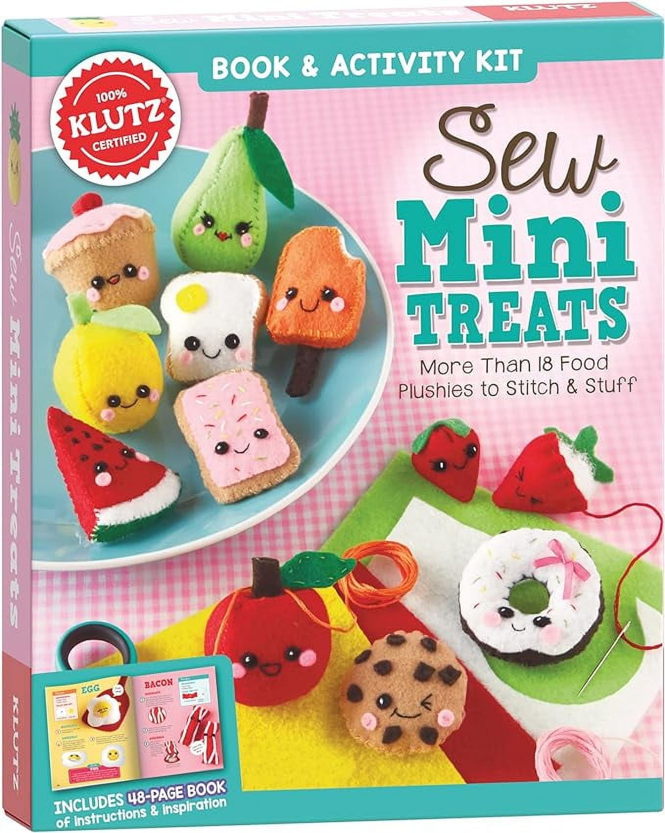 Klutz Sew Mini Treats Craft Kit, 8" Length x 1.5" Width x 9" Height