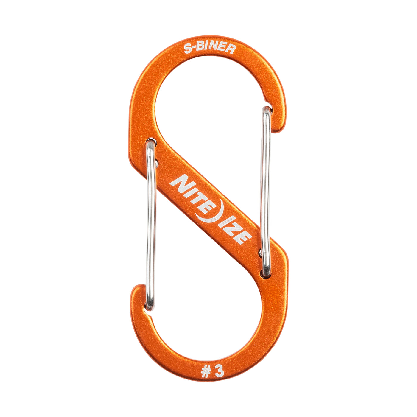 Nite Ize S-Biner Aluminum Dual Carabiner, Orange, Size 3