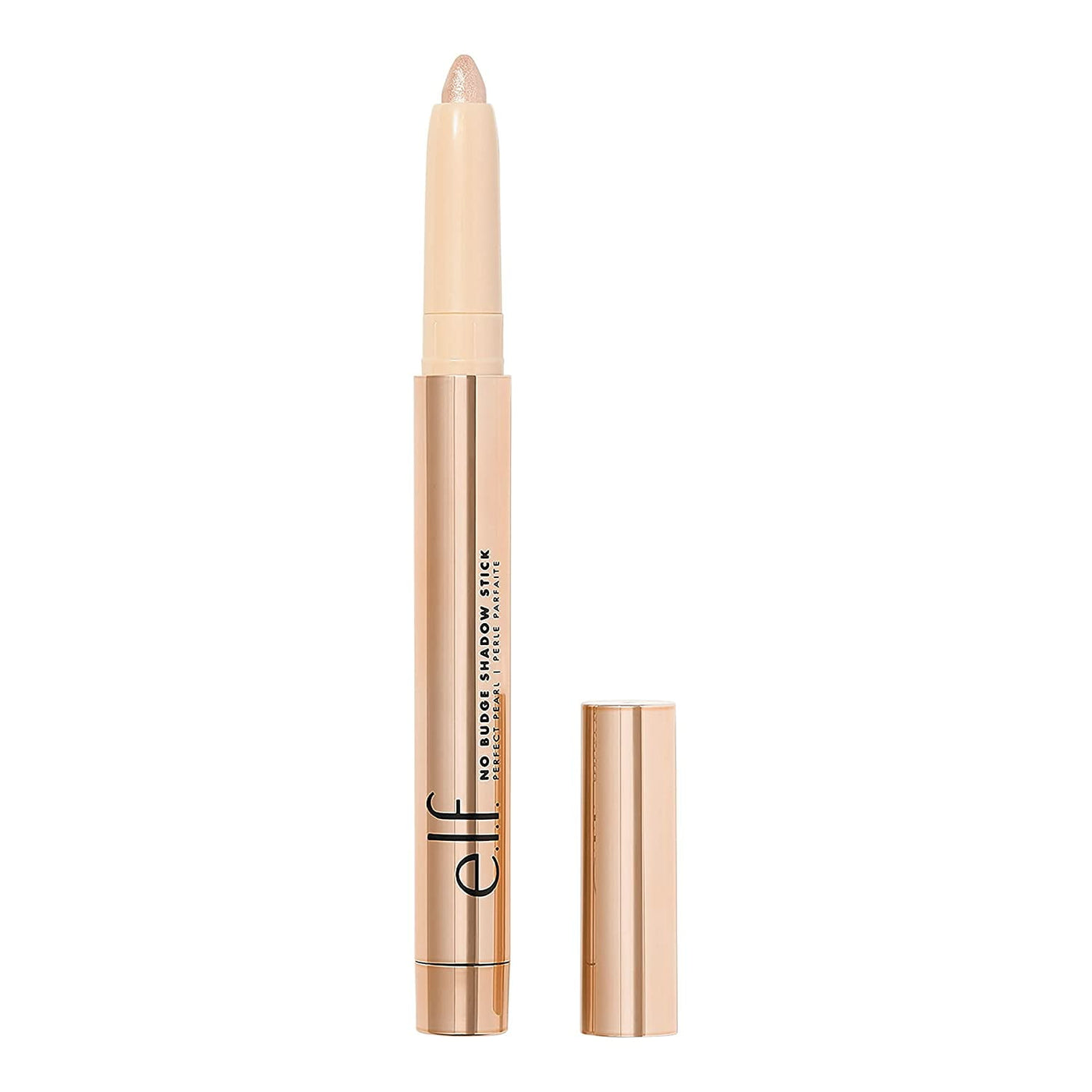 e.l.f. No Budge Shadow Stick, Longwear, Smudge-Proof Metallic Eyeshadow, Perfect Pearl, 0.056 Oz (1.6g)