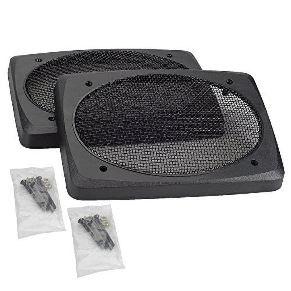 magnadyne g69d-pair 6"x9" speaker grill - black wire mesh