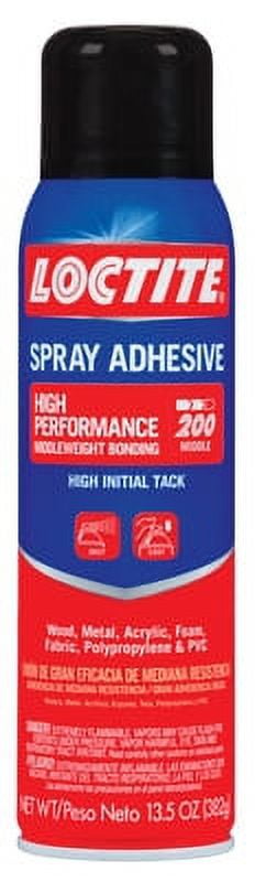 Loctite 13.5 OZ High Performance Spray Adhesive Dries Clear and Quickly Only One